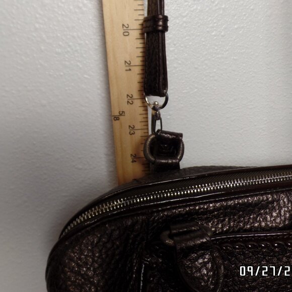 Brighton Pebbled Shiny Leather Crossbody/Handbag - Picture 12 of 16